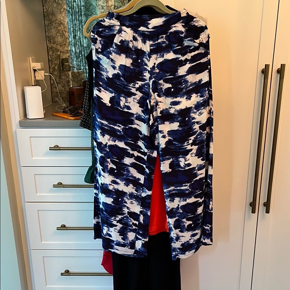 Michael Stars Navy and White Tie-Dye Pants